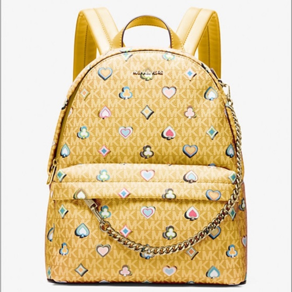 Michael Kors Slater Medium Printed Signature Logo Backpack